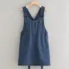 Delantal Estilo Coreano Cocina Hogar Cocina Cintura Ajustable Resistente a Manchas Transpirable Catering Uso Especial Trabajo Mezclilla Ropa de Trabajo