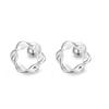 Pendientes de Aro Mobius Retorcidos de Plata Pura S999 para Mujer, Pendientes Versátiles de Moda de Lujo Ligero de Nicho de Gama Alta Venta al por Mayor