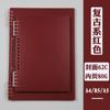 Cuaderno Innovador Sencillo de PP Escarchado con Espiral, Libreta de Notas Manual, Cuadrículas, Cuaderno Cultural de Hojas Sueltas