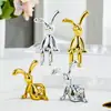 Manualidades Creativas de Conejo Escandinavas con Lujo Accesible Decoración Galvanizado Electroquímico UV Caja de Papel para el Hogar Caja de Almacenamiento de Joyas Adornos