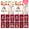 Cartão de Saudação de Natal para Feriado de Alto Padrão Quadrado de Comércio Exterior Cartão Pequeno Criativo Cartão de Natal Conjunto de Envelopes com Combinação em Inglês