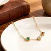 Pulseira Europeia e Americana Mais Vendida Transfronteiriça com Zircônia para Mulheres, Alto Padrão, Luxo Leve, Formato de Coração, Pulseira de Aço Titânio que Não Desbota