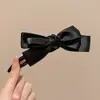 Presilha de bico de pato marrom de cachorro coreano, presilha elegante para coque torcido, presilha de cabelo volumizadora para a parte de trás da cabeça, acessório de cabelo de alta qualidade