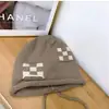Gorro de lana para mujer, para otoño e invierno, apilado, para parejas, de punto, para primavera y otoño, con forma de luna y cabeza grande, cálido