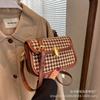 Bolsa de Mão Pequena Vintage Pied-de-Poule para Mulheres 2026 Nova Tendência Venda Quente Transfronteiriça Bolsa de Ombro Moda Bolsa Quadrada Pequena Transversal
