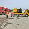 Máquina removedora de líneas de agua a alta presión montada en vehículo, máquina limpiadora de marcas viales reflectantes de alta velocidad con chorro de agua a alta presión, máquina removedora de líneas de agua a alta presión