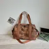 Bolsa de Viagem Curta Feminina Moderna Tendência Grande Capacidade Leve Bolsa de Mão para Bagagem Casual Separação Seco-Molhado Bolsa para Fitness