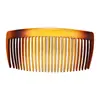 Peine Curvo Negro de 9.5cm con 27 Dientes para Peinar, Accesorio para el Cabello DIY, Peine de Plástico