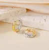 Pendientes de Aro Grande Exagerados Estilo Europeo y Americano de Acero de Titanio para Mujer, Pendientes Circulares de Lujo Ligero de Gama Alta, Accesorios Versátiles para Orejas Estilo Ins, En Stock de Fábrica