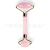 Ferramenta Facial Guasha Atacado Conjunto de Massageador Rolo de Jade Massajador Natural de Cristal Rosa em Formato de Coração