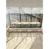 Mesa de Barra de Madera Maciza Acrílica Simple Moderna Uso en Casa Montada en Pared Colgante Transparente Taburete Alto Mesa Juego de Mesa y Sillas de Barra