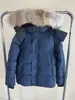 29 # Chaqueta Parka Wyndham con Piel y Insignia Chaqueta de Plumas de Ganso 29 Estilos