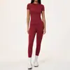 Conjunto Deportivo Transfronterizo Europeo y Americano Cintura Ceñida Alta Elasticidad Transpirable Conjunto de Fitness Ropa de Entrenamiento Pilates Yoga 5555