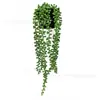 Plantas Verdes Pendentes Artificiais de Alta Qualidade, Suculentas, Flores Artificiais e Bonsai de Contas de Buda para Decoração de Casa - Cross-Border Amazon
