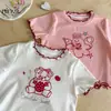 Camiseta con Volantes para Bebé Niña Ningli, Top Elegante de Manga Corta, Nuevo Moda Verano 2026, Top Corto para Bebé Moderno