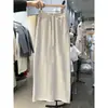 Falda Larga Casual Deportiva Elástica de Cintura Pequeña para Mujer Dongdaemun Corea 2025 Primavera/Verano Moderna
