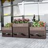 Caixa de flores de ferro forjado Combinação externa Sulco de flores externo Departamento de vendas Flor Cerveja Quadrado Cerca verde Divisão de rua comercial Vaso de flores