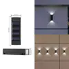 Lâmpada de Parede Externa Solar Lâmpada de Parede Decorativa para Casa Iluminador de Parede para Varanda Layout de Jardim Lâmpada de Parede para Pátio
