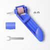 Afilador de Brocas Herramienta de Hardware Portátil Broca Helicoidal de Pistola Azul Afilador de Brocas Piedra Mágica Redonda