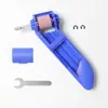 Afilador de brocas personalizado, herramienta de ferretería portátil, broca helicoidal para pistola, afilador de brocas azul