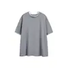Oferta Especial Liquidación Sin Devoluciones ni Cambios Estilo Básico de Verano Color Sólido Retro Falso Dos Piezas Camiseta para Hombre Cómoda Transpirable Manga Corta T274
