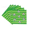 Suministros para Fiesta Familiar de Vacaciones Temática de la Copa Mundial de Fútbol Set de Vajilla Desechable