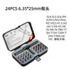 Yunbei Best-Seller Transfronteiriço Rosa Conjunto de Ferramentas Manuais Domésticas de 24 Peças para Meninas, com Armazenamento para Manutenção Diária do Carro e Uso Manual