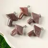 Piedra Natural Ojo de Tigre Colgante Pequeño Hongo Ágata Jade Forma de Paraguas Colgante Versátil Colgante de Nuevo Producto Más Vendido