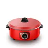 Nuevo Modelo Olla Roja de Myanmar de 12 Pulgadas y 4 Litros Multifuncional Antiadherente para Uso Doméstico, Venta al por Mayor de Fabricantes Transfronterizos