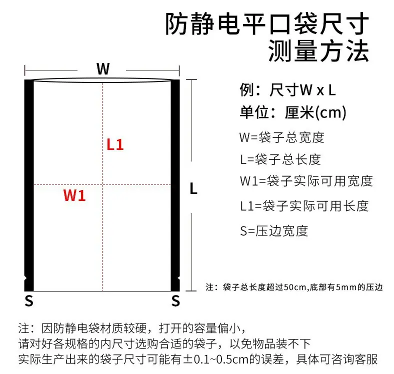 平口袋尺寸图