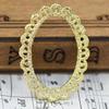 Accesorios de joyería hechos a mano, pendientes de oro real de 24 quilates, accesorios para pulseras, horquillas, corona de encaje de cobre A714