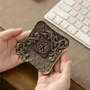 Soporte para incienso de aleación con diseño floral tallado, quemador de incienso de estilo chino tradicional, quemador de incienso horizontal estilo antiguo, soporte para varillas de incienso, soporte para incienso, pieza decorativa