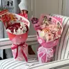 Cartão de Boas-Vindas Ano Novo 2026 Ano do Cavalo Cavalo Dourado com Design Floral e Palito de Bambu para Decoração de Buquê de Dia dos Namorados Cartão de Cumprimentos