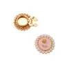 Novos Botões de Liga de Zinco Pérola Flor Rosa para Roupas Femininas Abotoaduras Pequenos Acessórios Decorativos DIY Estilo Chanel para Joias