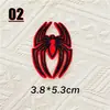 5cmQ Teia de Aranha Gorducha Letra Número Patch de Bordado Autoadesivo Patch Decorativo para Bordado DIY em Diário/Computador Patch de Tecido
