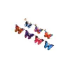 Borboleta Simulada Estampada Colorida DIY Acessórios de Joias em Liga Acessórios de Cabelo Transfronteiriços Pulseira Chaveiro Pingente