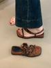 Sandalias Abiertas de Diseño Retro Francés de Dos Usos Simples para Mujer, Gruesas y Versátiles con Estilo, Sandalias Versátiles para Usar Afuera