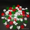 Nuevo Copo de Nieve Blanco de Madera Navideño del Fabricante Decoración Navideña Hecha a Mano DIY Astillas de Madera Dibujo Animado Copo de Nieve Blanco Madera
