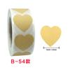 500 un/rolo adesivo redondo em formato de coração de papel kraft adesivos decorativos personalizados DIY para confeitaria