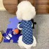 Camisa de Mezclilla de Manga Corta para Perro y Gato Primavera y Verano Estilo Coreano Guapo Ropa para Perros Medianos y Pequeños Teddy Bixia Yorkshire
