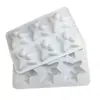 Molde de Silicone em Forma de Estrela de 6 Peças Ferramenta de Confeitaria Molde para Bolo de Resina Doce Macio Geleia Estrela do Mar Molde para Mousse