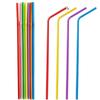 Pajitas Desechables de Plástico Coloridas para Codo Paquete de 100 Pajitas Flexibles y Extendidas para Jugo Bebida Té con Leche Leche de Soya