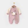 Macacão de bebê de veludo alemão bebê outono e inverno roupas quentes recém-nascido cueca pijama ha roupas escaladas