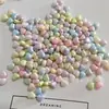 Acessórios para Joias DIY Atacado 9mm Luminous Furo Vertical Coração Acrílico Contas Espaçadoras Materiais para Colar Pulseira Pingente