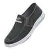 Novos Sapatos de Lona Masculinos de Primavera, Slip-On, Sapatos Casuais Esportivos Confortáveis de Algodão Puro, Sapatos de Trabalho Masculinos