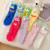 Calcetines para Mujer, Calcetines de Media Caña Feos y Divertidos, Calcetines para Dormir en Casa de Otoño e Invierno, Terciopelo de Visón Peludo para el Hogar, Lindos y Cálidos