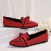 Mocasines ligeros de suela blanda para mujer de talla grande de comercio exterior, nuevo modelo primavera y otoño 2026, zapatos de mujer cómodos antideslizantes con lazo