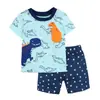 Comercio Exterior Ropa Infantil Verano Nuevo Transfronterizo Al por Mayor Hombres y Mujeres Bebé Manga Corta Pantalones Cortos Camiseta Conjunto de Dos Piezas