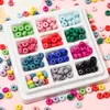 100 Bolas Acrílicas de Ábaco de Colores Variados, Cuentas Sueltas, Accesorios para Manualidades, Materiales, Pulseras para Colgar en el Coche, Accesorios para Collares