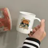 Tazas de Cerámica con Patrones Más Vendidas en Amazon Transfronterizo, Vasos de Agua de Alta Calidad, Tazas de Café, Tazas de Leche
